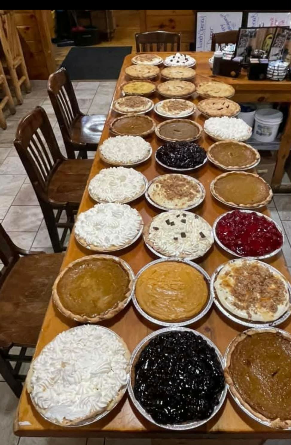 Homemade pies from RiverStreet Family Restaurant